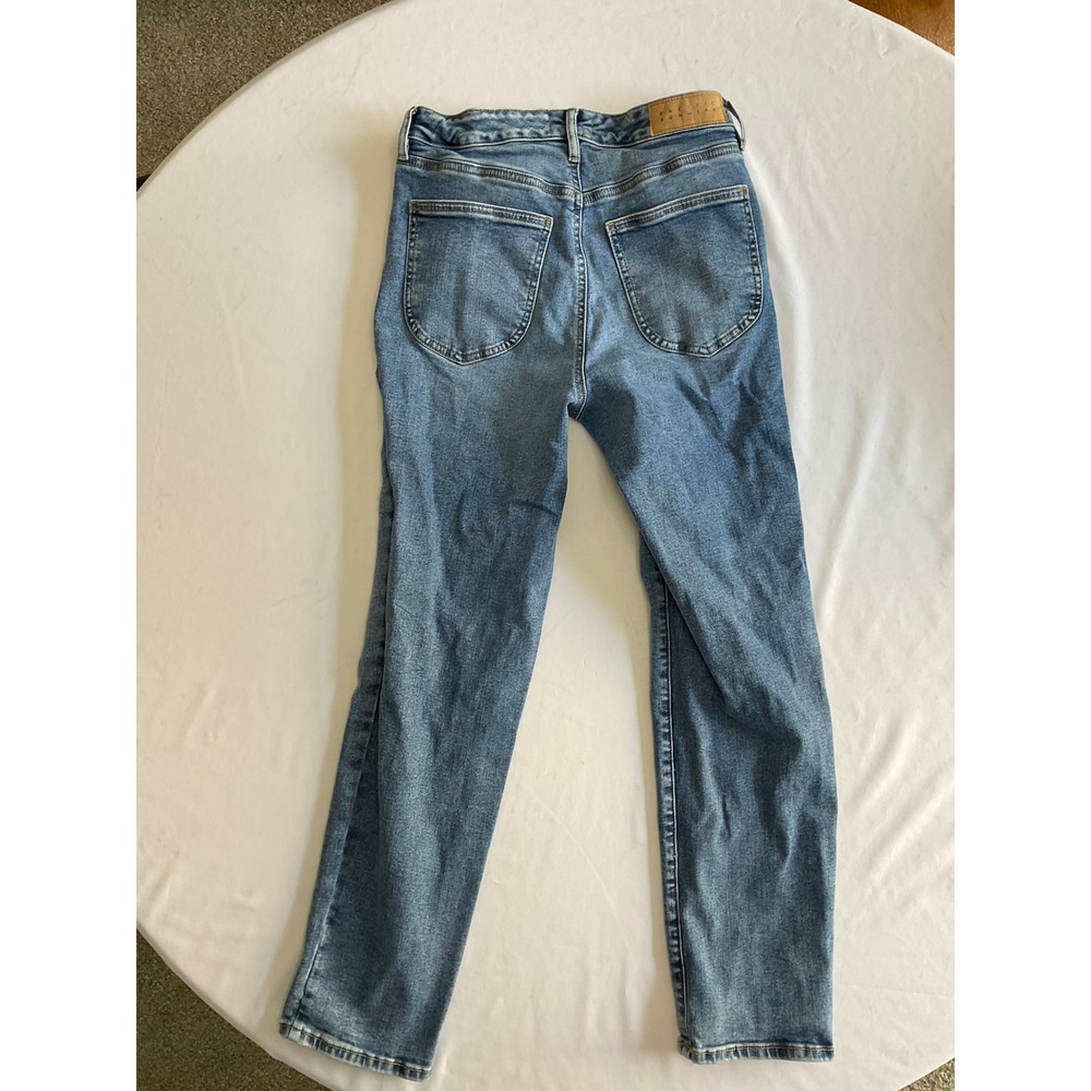 PacSun Curve Straight High Rise Jeans Medium Wash Blue Denim Size 26 - Picture 6 of 7